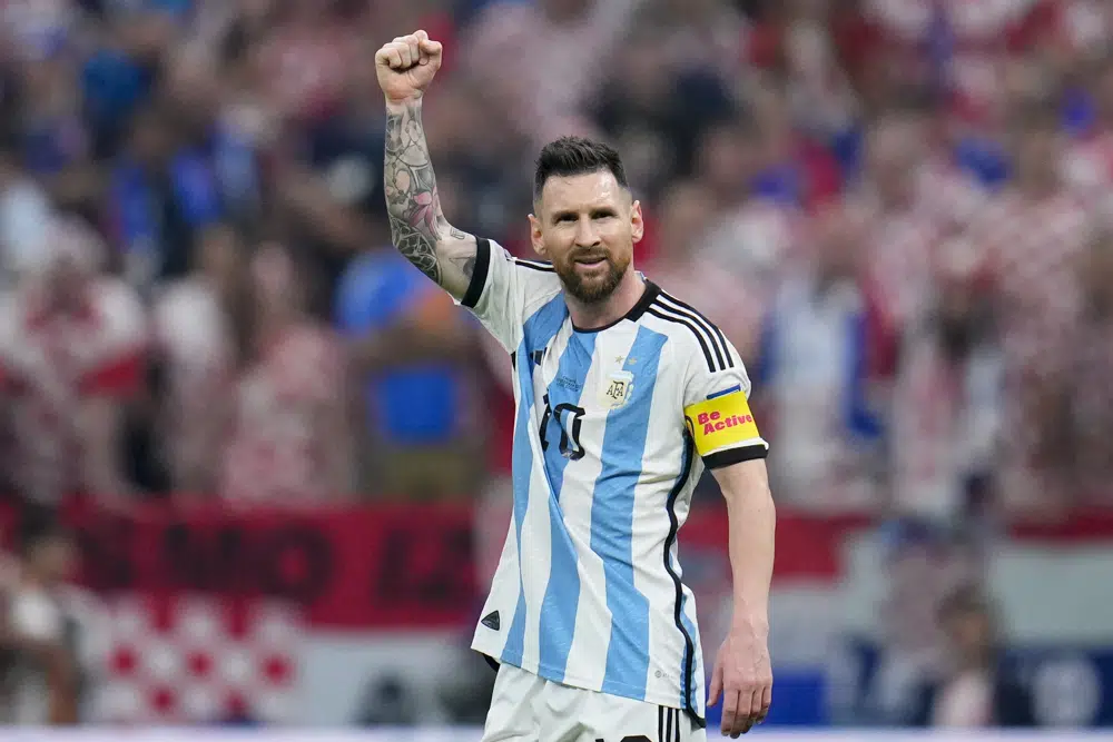 Argentina's Messi beat Croatia 3-0 to reach the World Cup final