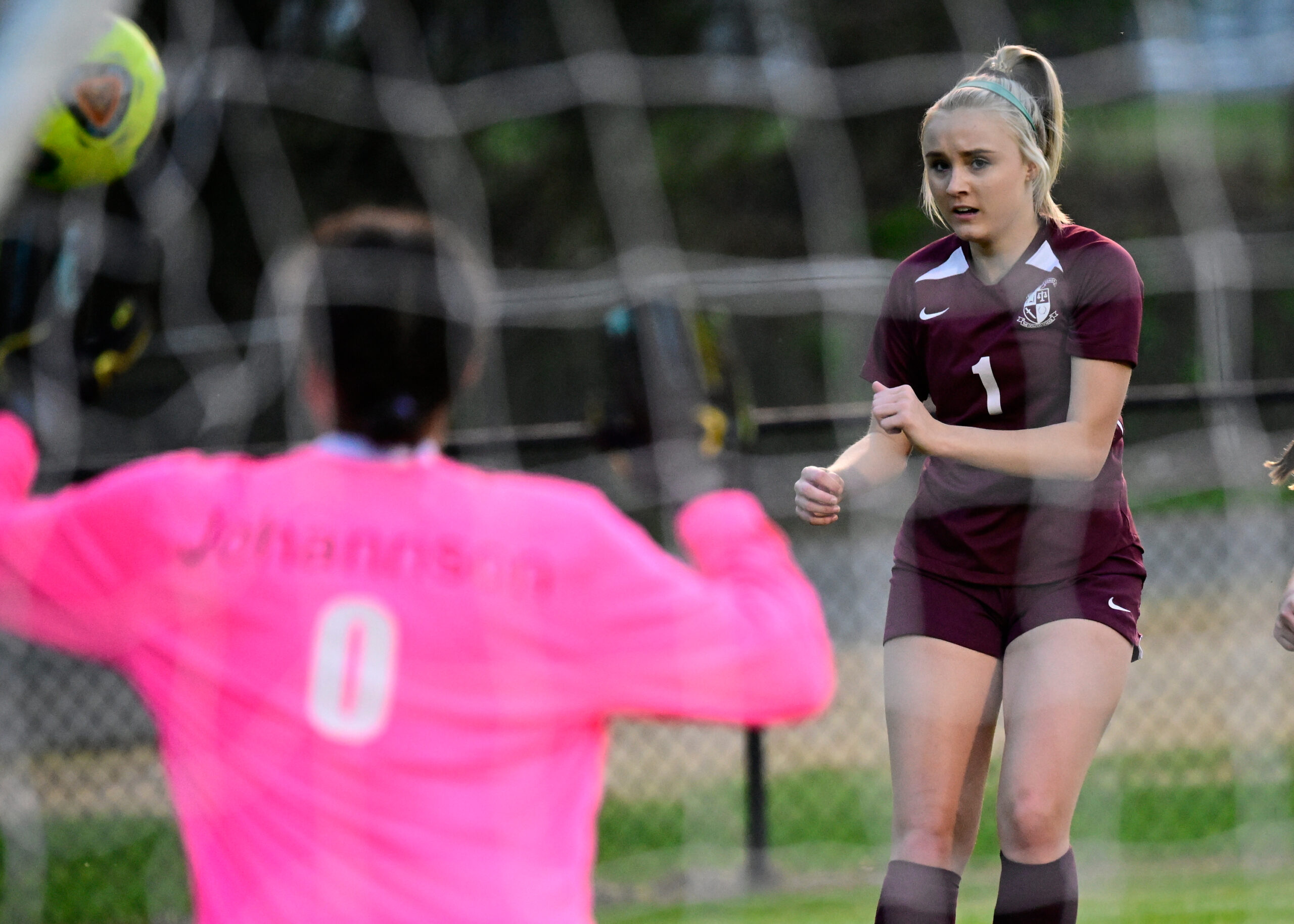 Erin Turley takes a shot against Weaver in a match this past season. The junior forward fought through nagging injuries to score 27 goals and dish out 19 assists and helped Donoho win its fifth consecutive Calhoun County title. She also crossed the 100-goal mark for her career. She is East Alabama Sports Today’s All-Calhoun County player of the year for girls’ soccer. (Photo by B.J. Franklin/Gunghophotos.com)