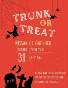 Trunk or Treat at Nissan of Gadsden